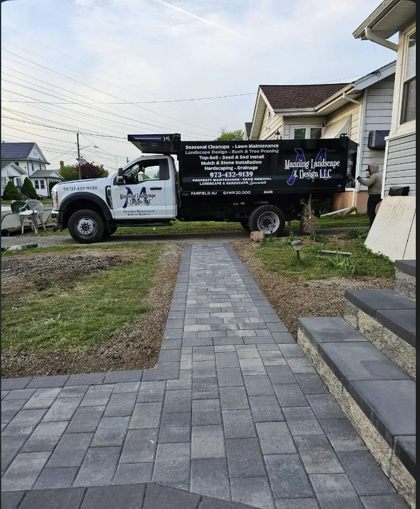 On-Site at a Paver Walkway Install