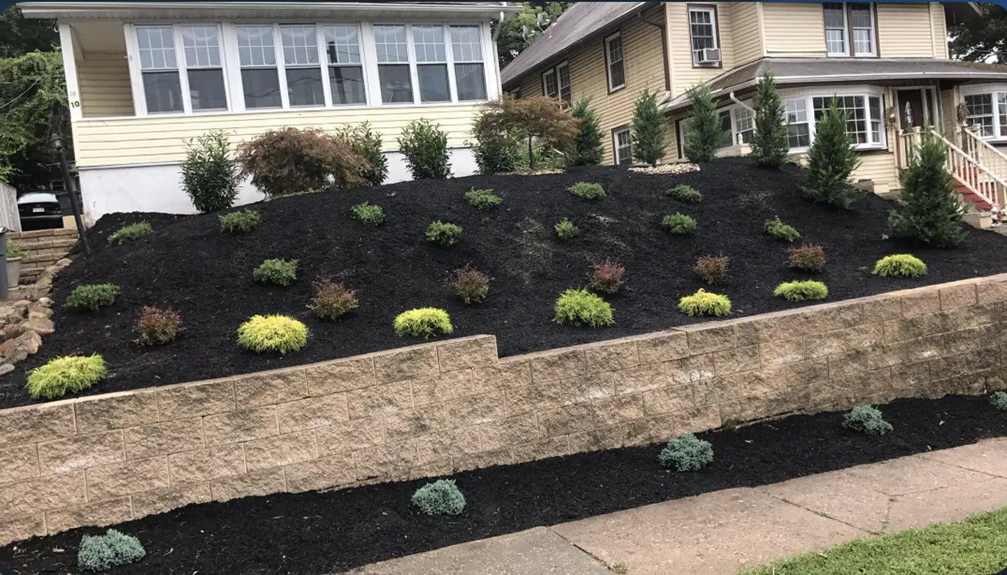 Hillside Planting Bed & Retaining Wall