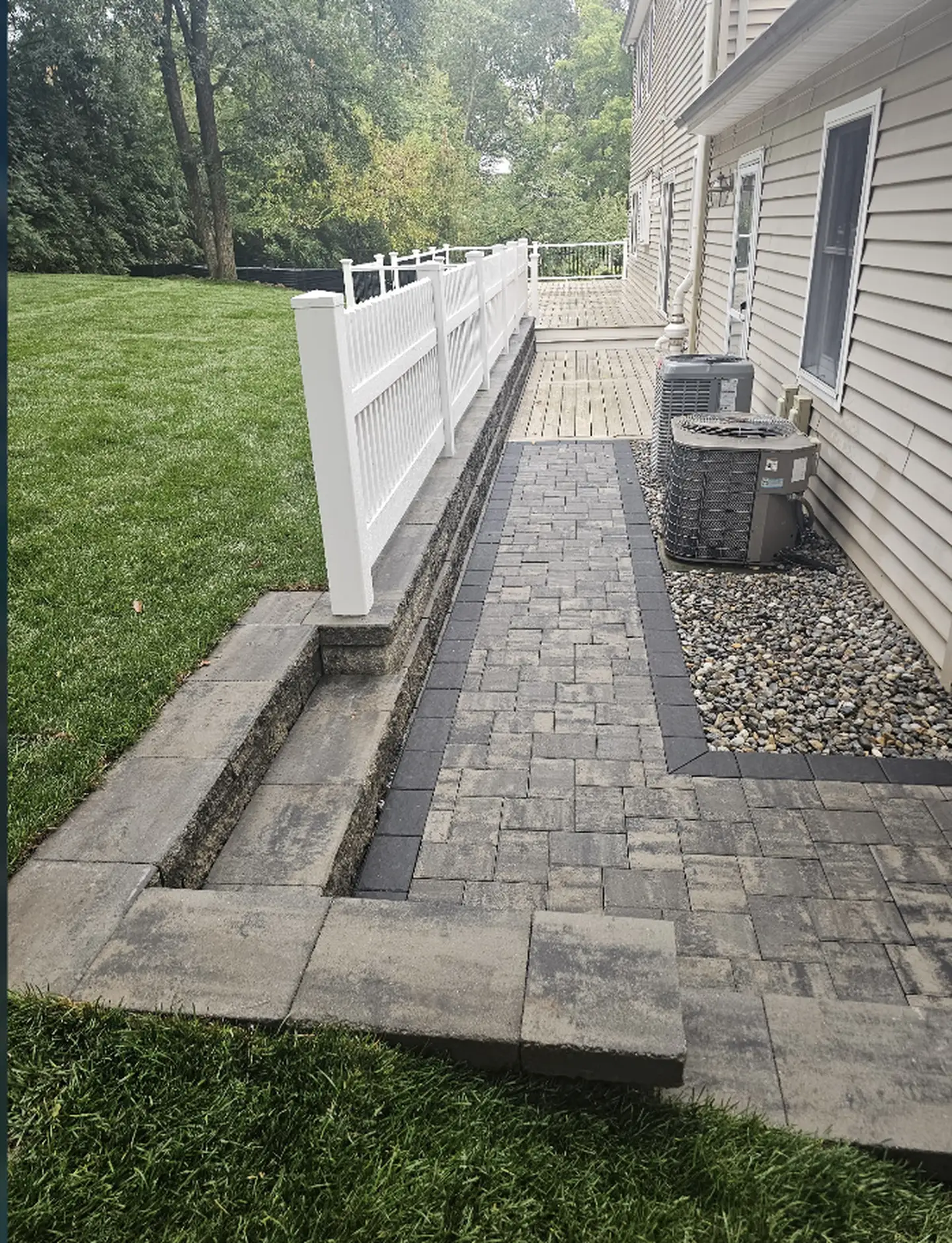 Paver Walkway & Stone Surround